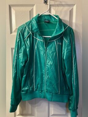 Le Tigre Emeral
Green
Windbreaker  Bomber Track Jacket with White Piping